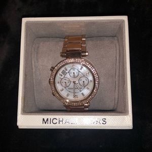 NWOT Rose Gold MK Watch